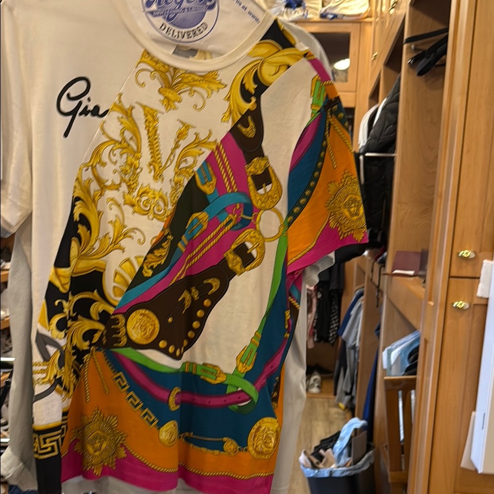Versace Multicolor Graphic T-Shirt